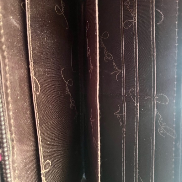 Vera Bradley Black and Pink Floral Wallet - Picture 3 of 3